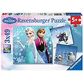 puzzle 3x49 frozen per bambini ideale per divertirsi e apprendere con immagini dei personaggi del