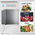 pt-fr32s mini freezer silver congelatore verticale 31 litri -24 gradi 4 stelle **** classe e