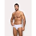 slip da uomo in tencel modal cotone e seta / bianco ottico / 6 bianco ottico