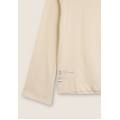 felpa girocollo in french terry con spacchi laterali coconut milk donna large