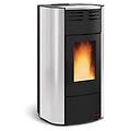 - stufa a pellet raffaella idro 5. 3-18. 8 kw 540 m³ riscaldabili argento