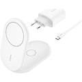 boost caricabatteria magnetico 15w 2in1 alimentatore usb-c bianco
