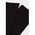 calze lunghezza 3/4 a coste donna nero tu