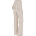 wr. up similpelle con fondo super flare e vita alta white sand donna extra large