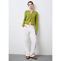 - cardigan in puro cotone verde regular fit con bottoni donna verde bandiera taglia xs