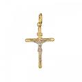 croce in oro giallo e bianco 803321703339