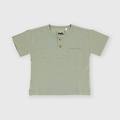 t-shirt serafino in jersey da bambino grigio taglia 12m