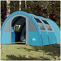 - tenda da campeggio a tunnel per 4 persone blu impermeabile