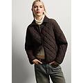- giacca marrone trapuntata regular fit donna marrone scuro taglia s