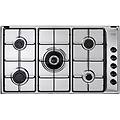 yal59 dd piano cottura a gas 5 zone 1 bruciatore ultrarapido griglie in piattina smaltata 90 cm