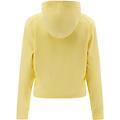 felpa in interlock con cappuccio e stampa oro chiaro banana pale donna large