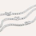 bracciale silver moments argento rodiato cubic zirconia collezione silver moments bianco