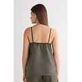 top in tela di lino the pure linen donna verde taglia l