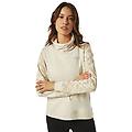 felpa palestra comfort fit con collo alto bianco donna l