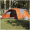- tenda da campeggio a cupola 6 persone grigio e arancione