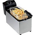 fe-2000 friggitrice 2000 w 3 litri acciaio inox nero/grigio
