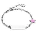 bracciale con targa bambino argento 925 gioiello kids bra 254