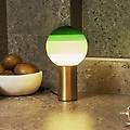 lampada da tavolo dipping light altezza 22 cm verde/ottone