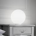 lampada da tavolo mapa ø 40 cm vetro opalino sfera e27