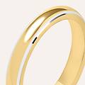 fede classica 3. 5 mm oro bicolore collezione fede tradizionale 750/1000 bicolore