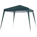 gazebo pieghevole da giardino 3x3m acciaio e poliestere. verde