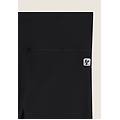 leggings 7/8 vita alta in tessuto tecnico a costine nero donna extra small