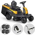 stiga swift 372e rider trattorino tagliaerba a batteria 48v/20ah larghezza di taglio 72 cm