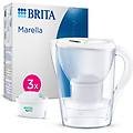 marella caraffa filtrante con 3 filtri mxpro bianco