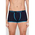 boxer in cotone organico con bordi a contrasto e logo uomo nero tama&ntilde;o xl