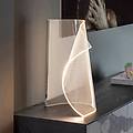 lampada da tavolo led velos ii cromo dimmerabile metallo plastica