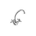 rubinetto lavabo monoforo con canna orientabile serie iris irv077cr cromato ottone