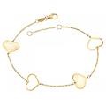bracciale donna in oro giallo cuori 803321733398
