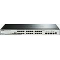 dgs-1510-28x-e switch smart managed gigabit staccabile da 28 porte nero-grigio