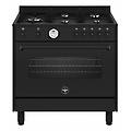 bertazzoni americana amn965etn24 cucina elettrico gas nero a