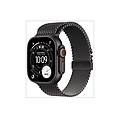 watch ultra 3 gps + cellular cassa in titanio nero (49 mm) con loop maglia milanese medium