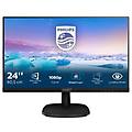 243v7qsb/00 23. 8 led ips formato 16 9 contrasto 1. 000 1 1xvga 1xdvi colore nero garanzia italia