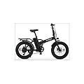 bicicletta elettrica da trekking fat bike pieghevole x5 pro ruote 20" velocit&agrave; max 25