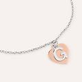 bracciale silver collection argento bicolore bianco / rosa collezione silver collection bicolore