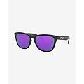 occhiali frogskins matte black con lenti prizm violet