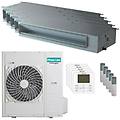 condizionatore canalizzabile adt penta split 9000+9000+12000+12000+12000 btu inverter unità