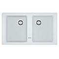lavello 2 vasche (86x50cm) bfg 620 boston bianco opaco 114 0276 152