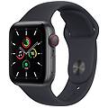 watch se 2021 gps + cellular 40mm alluminio grigio siderale con cinturino sport nero