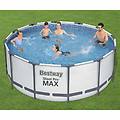 set piscina steel pro max rotonda 366x122 cm
