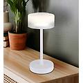 lampada da tavolo led belinda bianca altezza 33 cm metallo