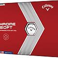 confezione da 12 palline da golf chrome softbianco