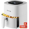 friggitrice ad aria senza olio da 6 l 1700 w contenitore antiaderente tecnologia dual cyclone