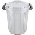 bidone spazzatura con maniglie teo 46 l grigio chiaro