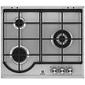 - piano cottura egh6333box a gas 3 fuochi gas colore acciaio inox