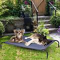letto per animali domestici in tessuto lettino per cani e gatti 130x90x20cm