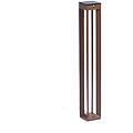 lampada led solare borne a sensore 90 cm corten